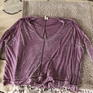 Free people flowy purple shirt